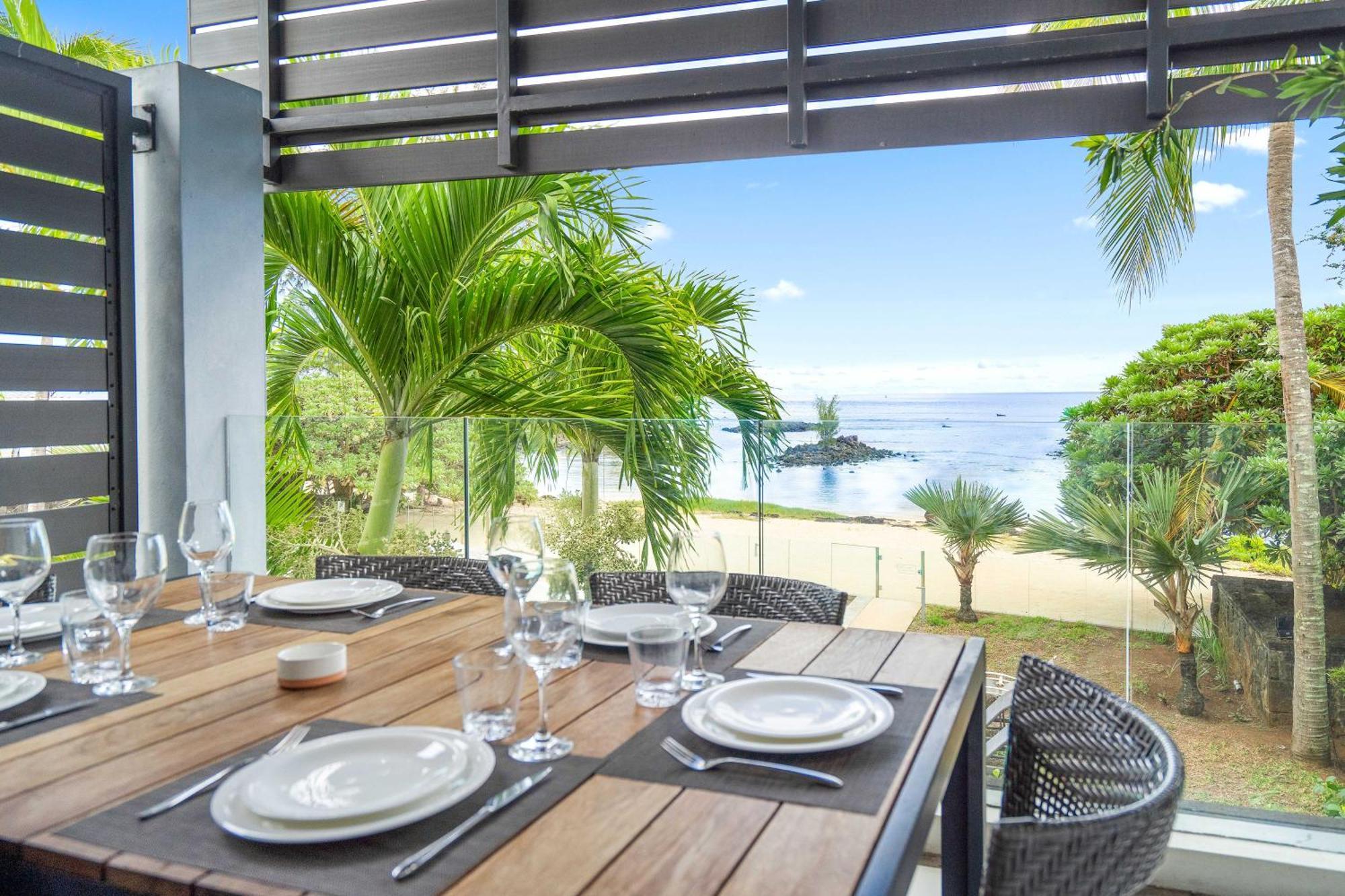 Kanope Bay - Holiday Beachfront Apartments Pointe aux Biches Dış mekan fotoğraf